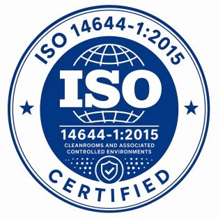 ISO 14644-1:2015 badge